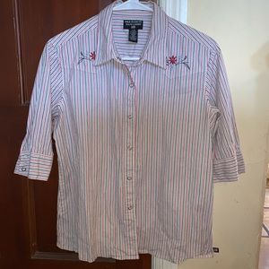 Soft Ralph Lauren snap front shirt